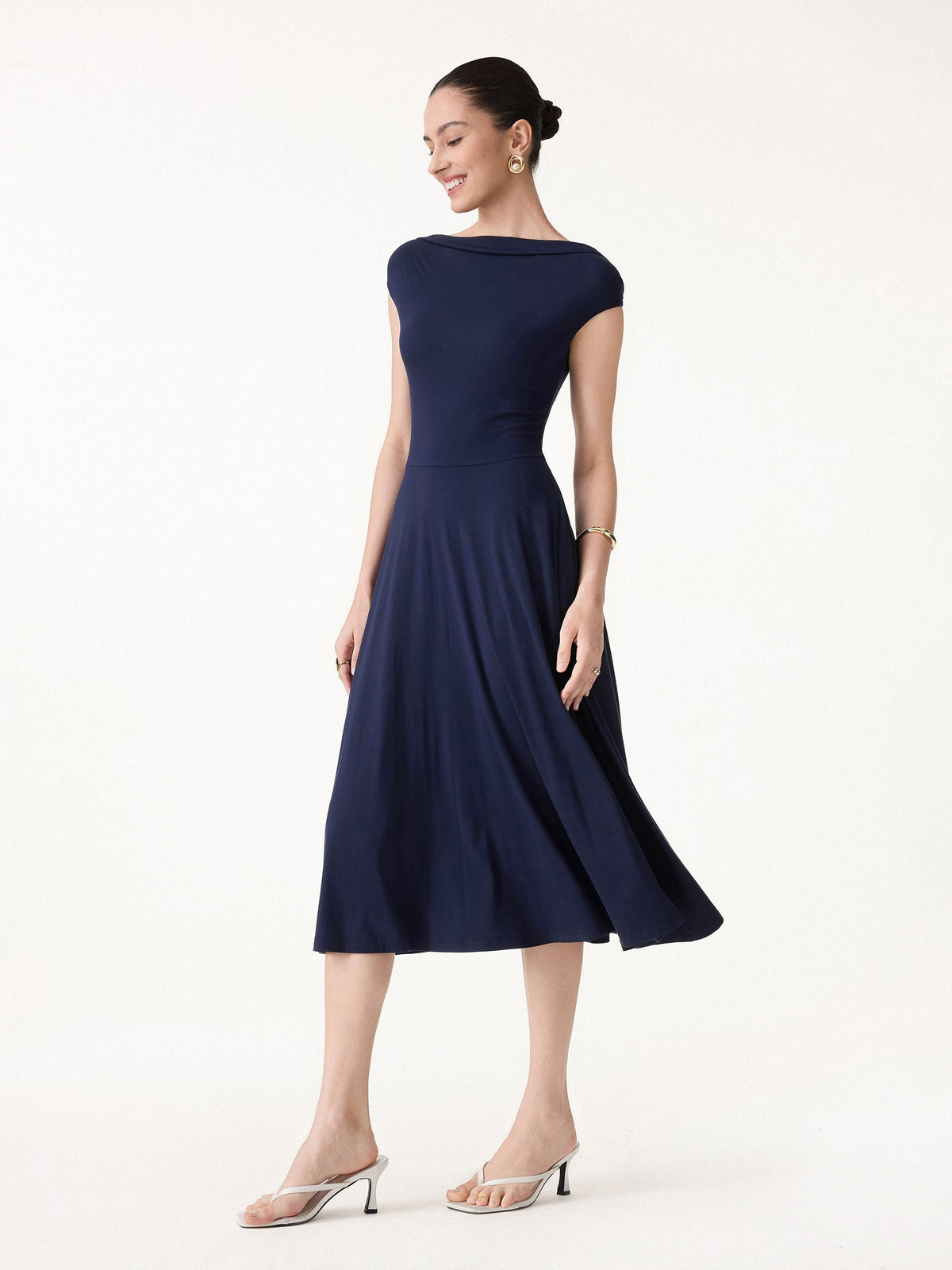 SkinKiss Multi-Wear Midi Bra Dress with Pockets
