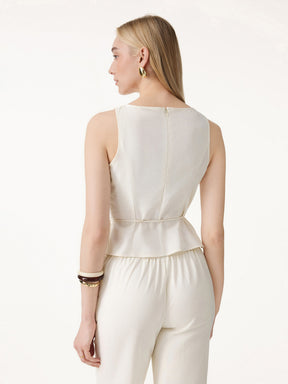 2Pcs Set Boatneck Top & Maxi Flared Pull-On Skirt