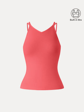 CoolTouch V-Neck Spaghetti Bra Tank