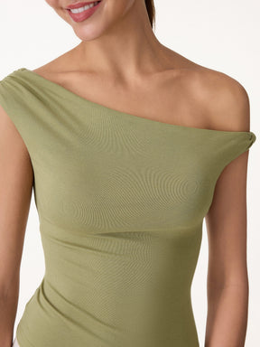 CoolTouch Asymmetrical Shoulder Bra Top