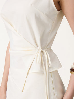 2Pcs Set Boatneck Top & Maxi Flared Pull-On Skirt