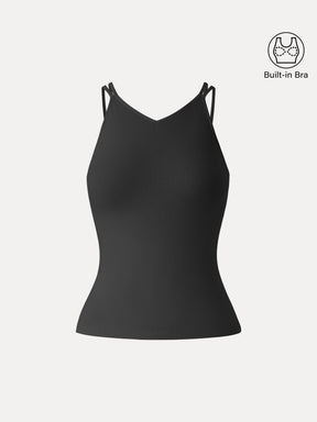 CoolTouch V-Neck Spaghetti Bra Tank