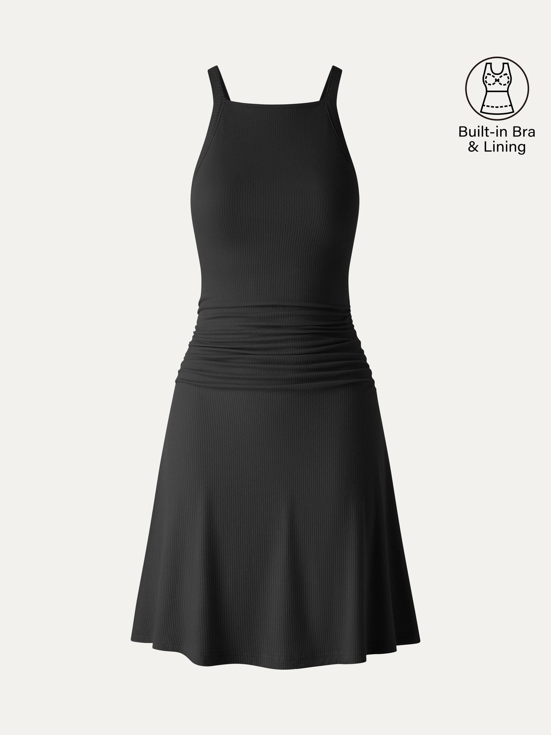 CoolTouch Square Neck Mini Bra Dress