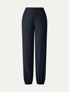 Linen-like High-Rise Balloon Jogger Pants with Pockets