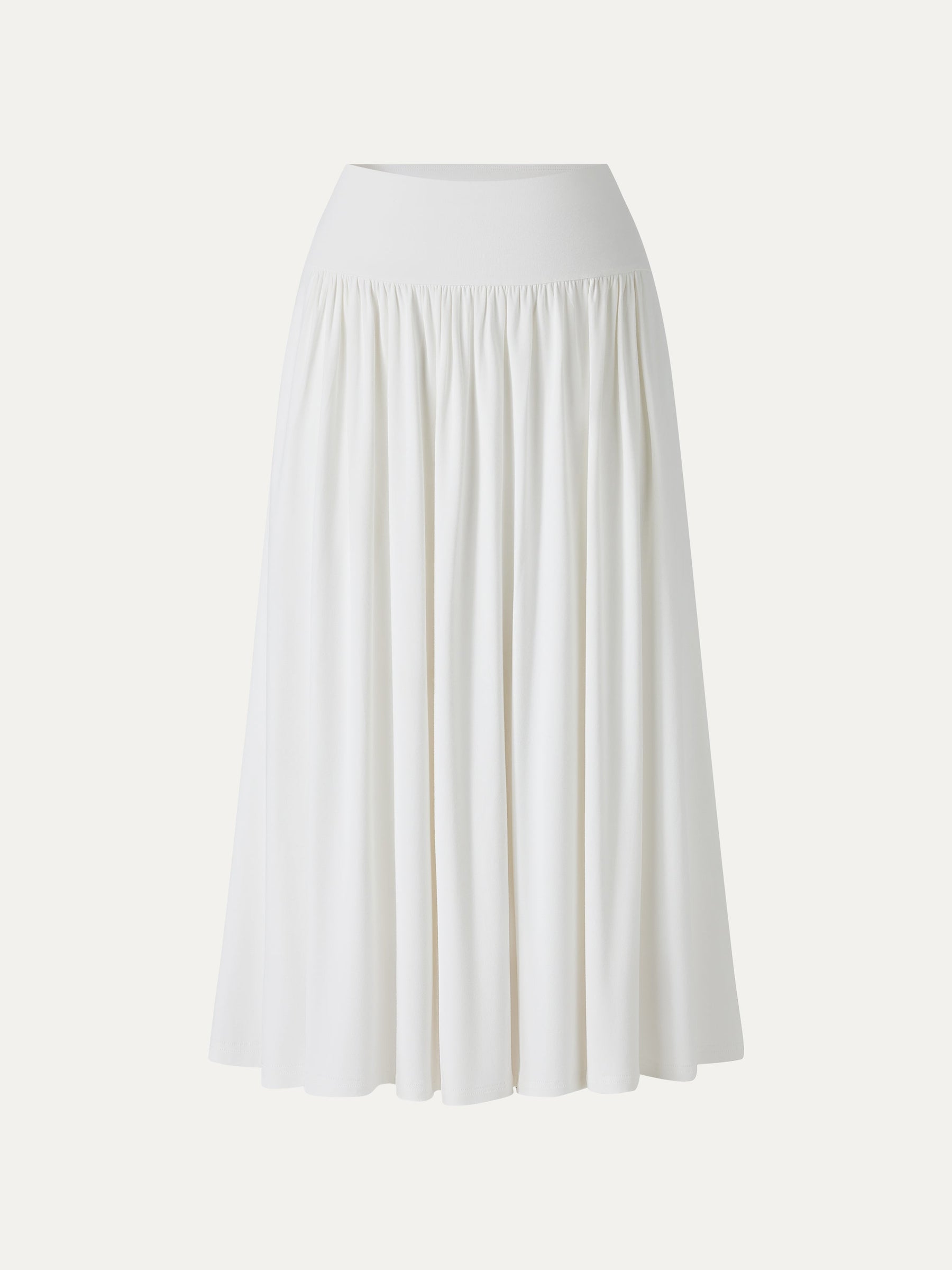 SkinKiss Mid Rise Gathered Midi Skirt with Pockets