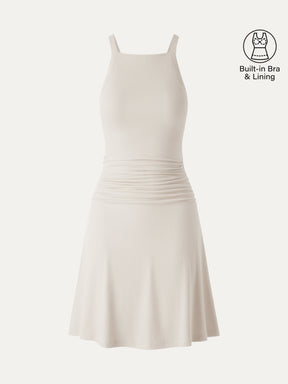 CoolTouch Square Neck Mini Bra Dress
