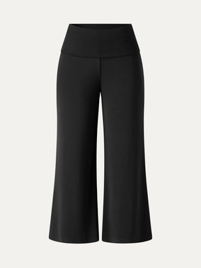 Sandwashed Modal Fold-Down Waist Flared Leg Pants