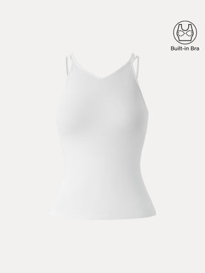 CoolTouch V-Neck Spaghetti Bra Tank